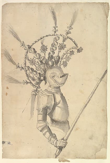 Design for an Armor with Tournament Headdress