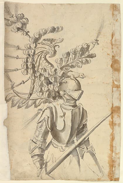 Design for an Armor with Tournament Headdress