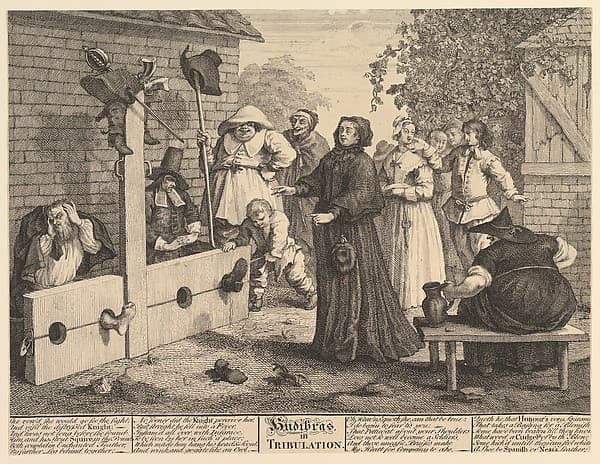 Hudibras in Tribulation (Twelve Large Illustrations for Saumel Butler's Hudibras, Plate 6)
