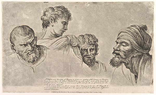 Four Heads From the Raphael Cartoons at Hampton Court