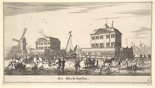 Winter Scene at the Blockhouse in Amsterdam