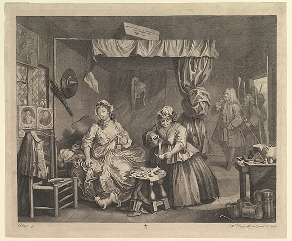 A Harlot's Progress, Plate 3