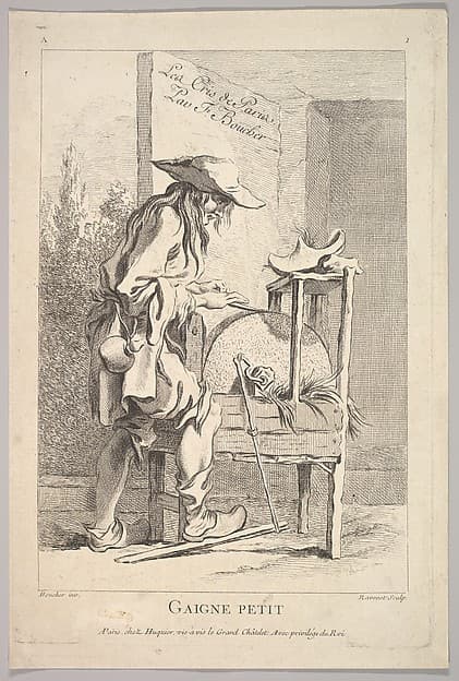 Frontispiece: Gaigne Petit, from Le Cris de Paris (The Cries of Paris), plate 1