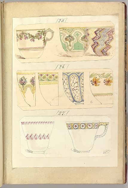 Nine Designs for Decorated Cups