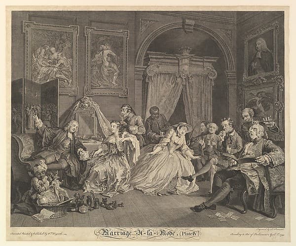 Marriage A-la-Mode, Plate IV