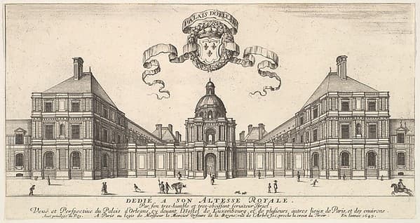 The Palais d'Orléans, from 'Various views of remarkable places in Italy and France' (Diverses vues d'endroits remarquables d'Italie et de France)