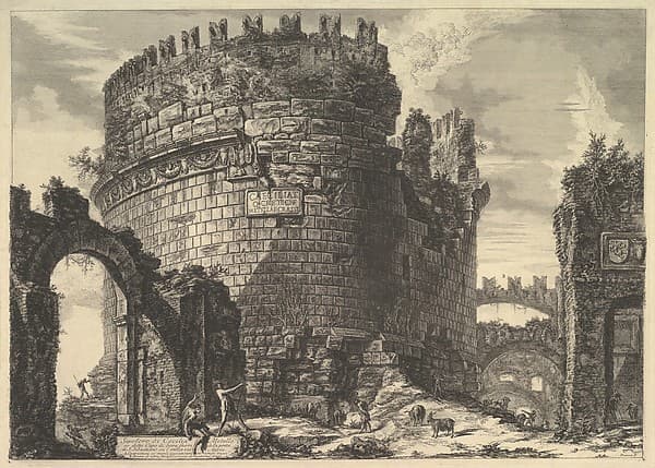 The tomb of Caecilia Metella, from Vedute di Roma (Roman Views)