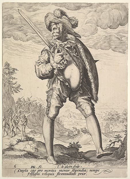 Soldier, Armed with Broadsword and Shield, from Officers and Soldiers