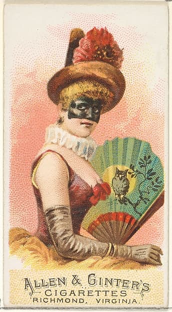 Plate 4, from the Fans of the Period series (N7) for Allen & Ginter Cigarettes Brands