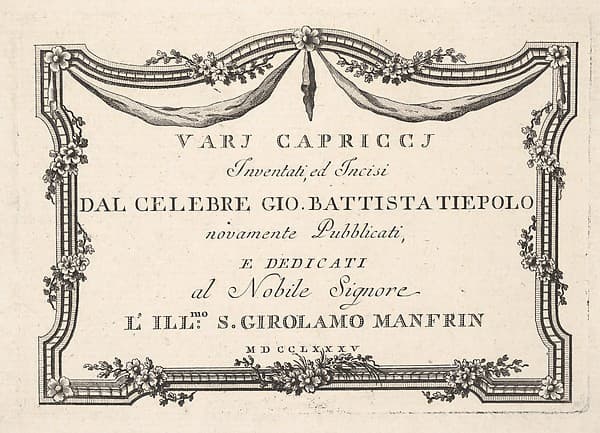 Title page, from Varj Carpiccj