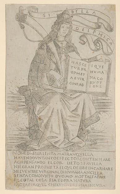 The Delphic Sibyl, from Prophets and Sibyls