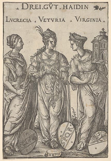 The Three Heathen Heroines (Drei Gut Haidin), from Heroes and Heroines