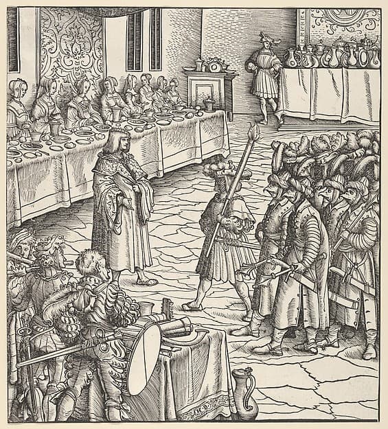 The White King's Skill in Conducting Masquerades, from Der Weisskunig