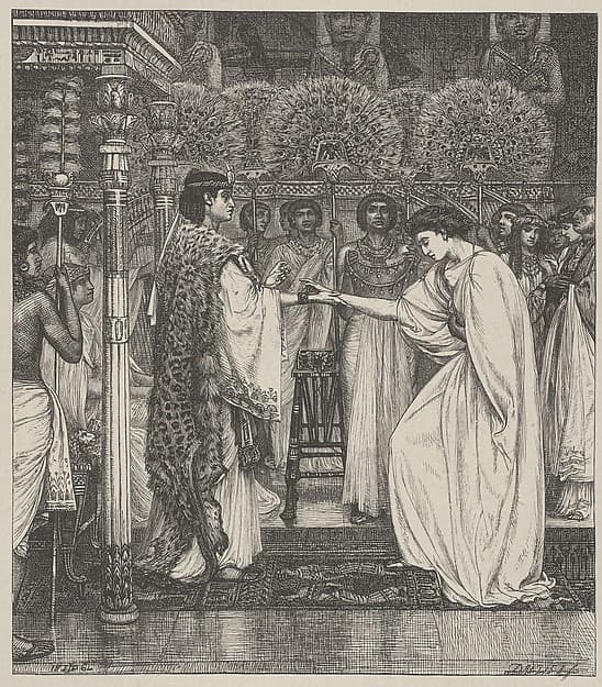 Pharoah Honors Joseph, from "Dalziels' Bible Gallery"
