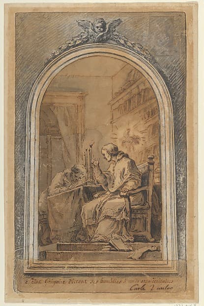 St. Gregory Dictating His Homilies to a Secretary