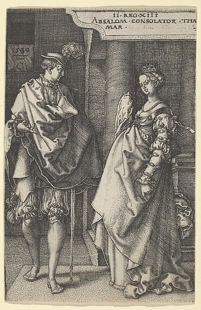 Absalom Comforting Tamar, from "The Story of Amnon and Tamar"