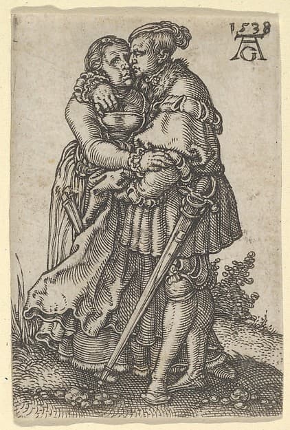 Couple Embracing, from "The Small Wedding Dancers"
