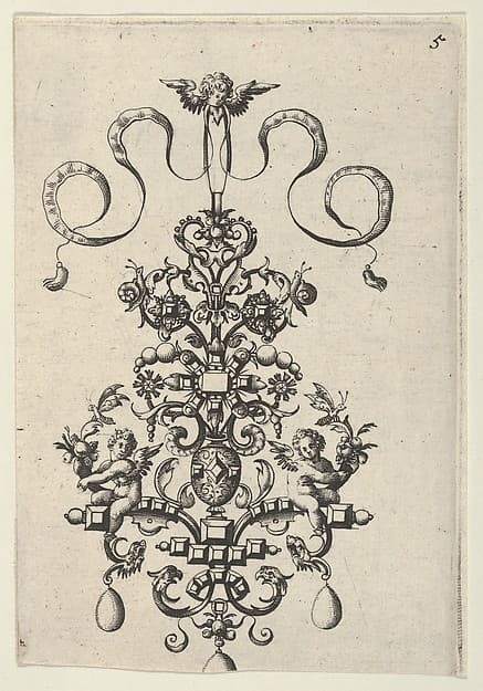 Reverse Copy of Design for a Pendant, from Ars His Myronis Nobilis Effingitus Pagellulis