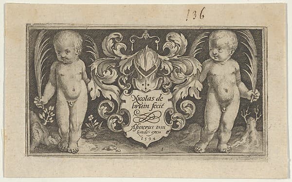 Title Page, from Two Genii with Animals
