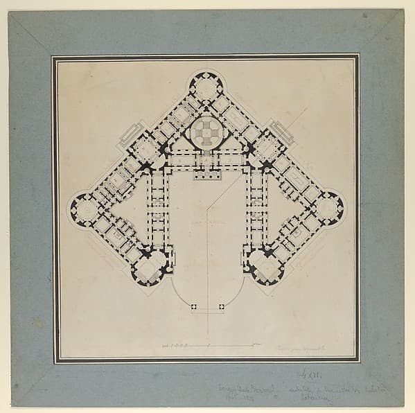 Floor Plan for the Renovations of the Château de Rambouillet