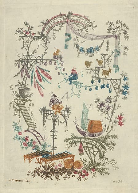 Chinoiserie from Nouvelle Suite de Cahiers arabesques chinois a l'usage des dessinateurs et des peintres