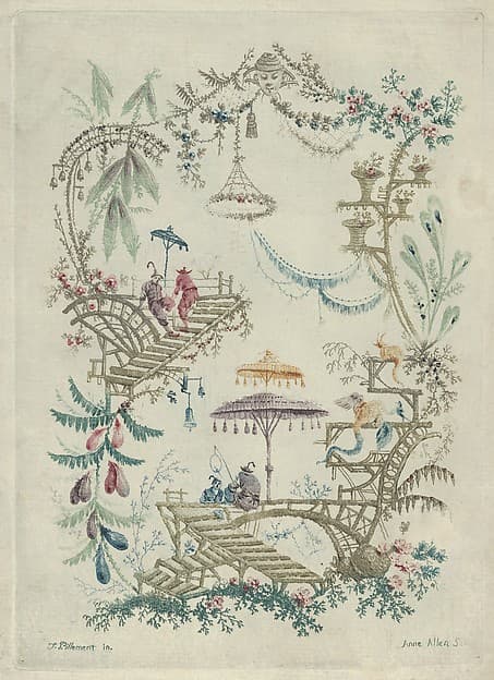 Chinoiserie from Nouvelle Suite de Cahiers arabesques chinois a l'usage des dessinateurs et des peintres