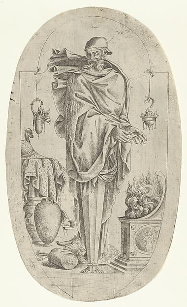 Term in the Form of an Old Man Warming His Hands