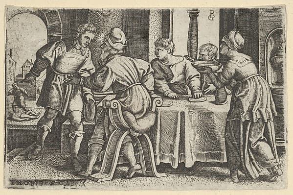 Tobias Leaving the Table, from "The Story of Tobias"