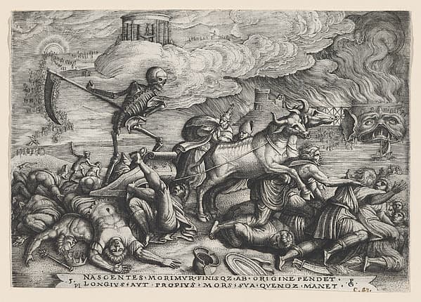 The Triumph of Death on Time, from The Triumph of Petrarch