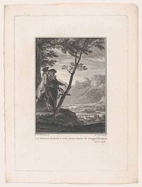 Vignette on page 8 of Volume IV, from the 1774 Edition of Emile ou de l'Education par J.-J. Rousseau Citoyen de Genèvre, part of Collection Complette des oeuvres de J. J. Rousseau, Londres. 1774.