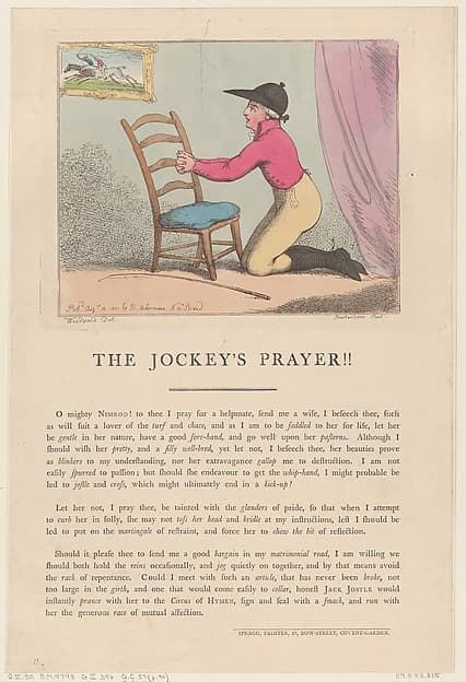 The Jockey's Prayer!!