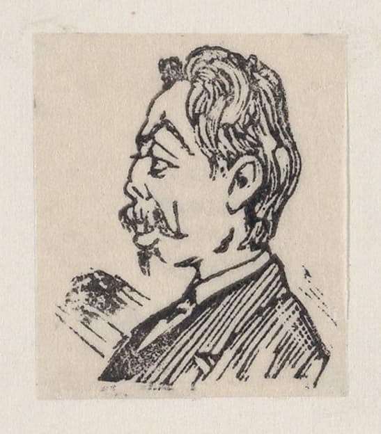 Profile of a man with a beard