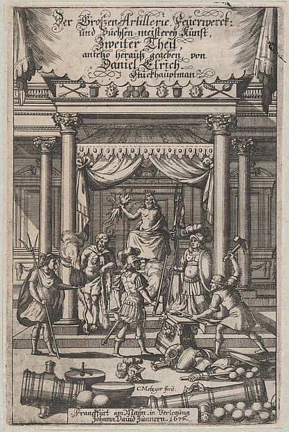 Title page, 'Der Grossen Artillerie Feuerwerck ...'