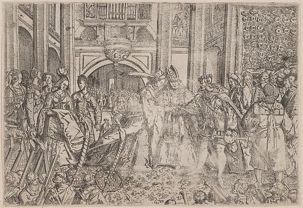 A princely wedding performed by a bishop