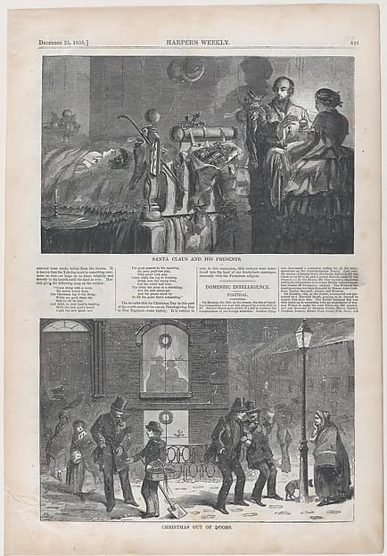 Santa Claus and His Presents (from "Harper's Weekly," Vol. II)