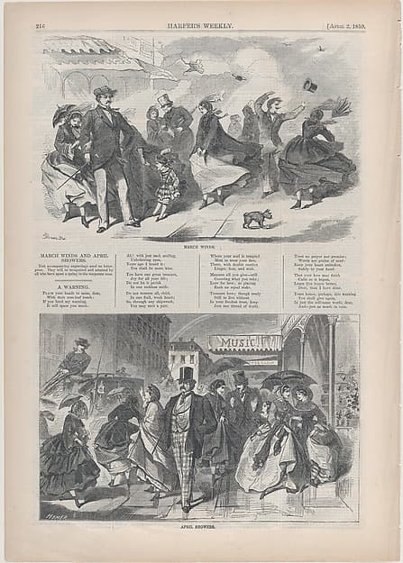 April Showers (from "Harper's Weekly," Vol. III)