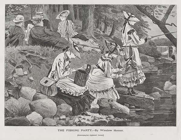 The Fishing Party (from "Appleton's Journal," Vol. II)