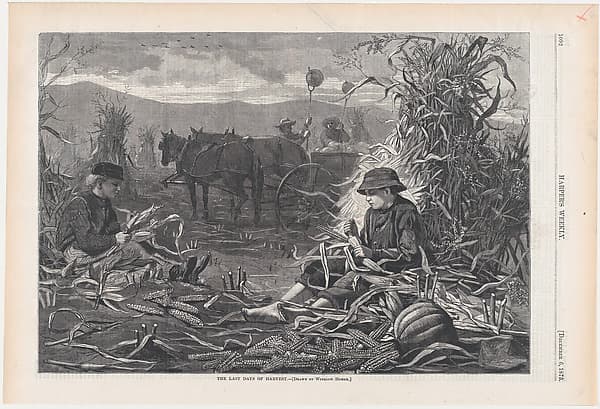 The Last Days of Harvest (from "Harper's Weekly," Vol. XVII)