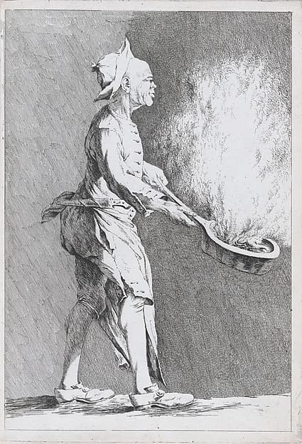 Nicolas Bremont, Cook at the French Academy in Rome, pl. XIV from "Recueil de caricatures"