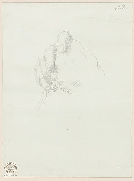 Study for the hands in the Portrait of Edward D. Adams
