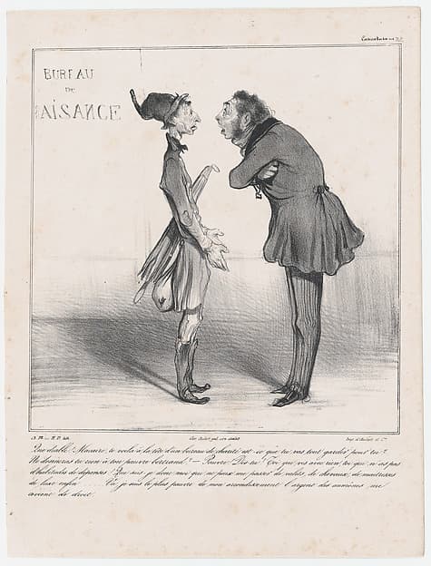 Plate 32: What in the devil Macaire!, from 'Caricaturana,' published in Les Robert Macaires