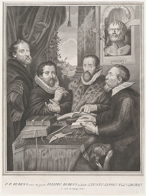 The Four Philosophers: Justus Lipsius, Hugo Grotius, Peter Paul Rubens, and Philip Rubens