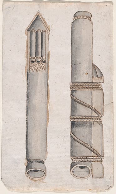Design of fireworks: two views of a rocket