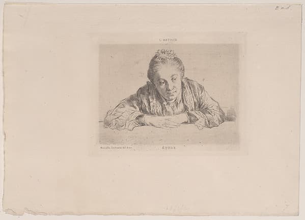 Étude, ou femme accoudée, from "L'Artiste"