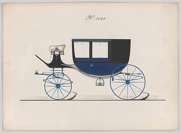 Design for Glass Panel Coach, no. 3101