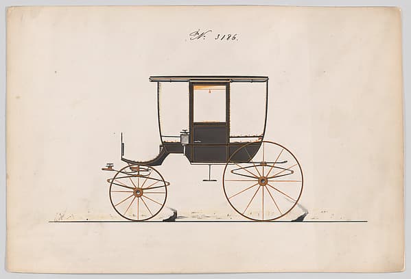 Design for 6 seat Rockaway, no. 3186