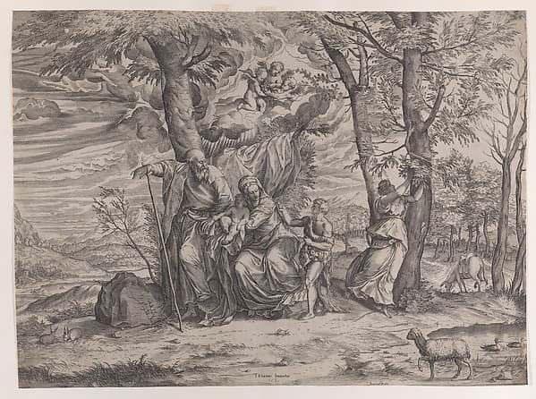 The rest on the flight into Egypt