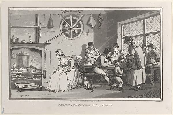 Inside of a Kitchen at Newcastle, from "Remarks on a Tour to North and South Wales, in the year 1797"