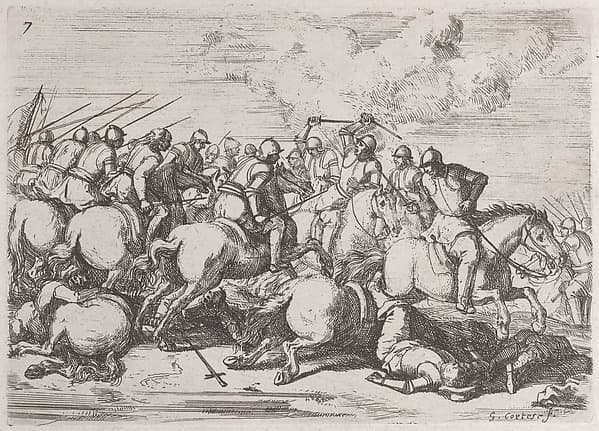 Plate 7: shock of a cavalry
