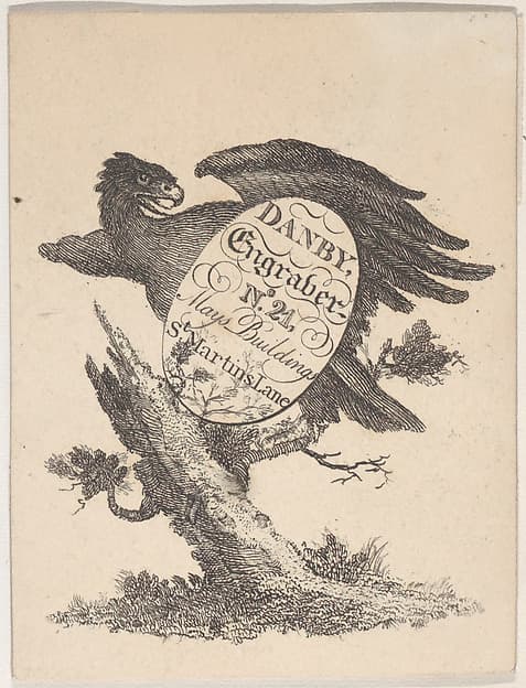 Trade Card for Danby, Engraver